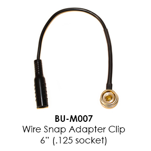 BU-M007 Wire Snap Adapter clip 6" (.125 socket)